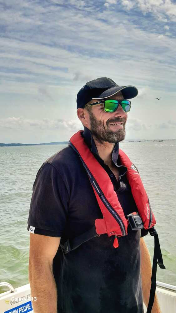 Photo Julien Giraud guide de pêche daiwa arcachon